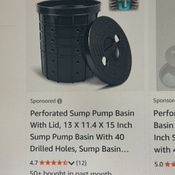 Perforated Sump Pump Basin  