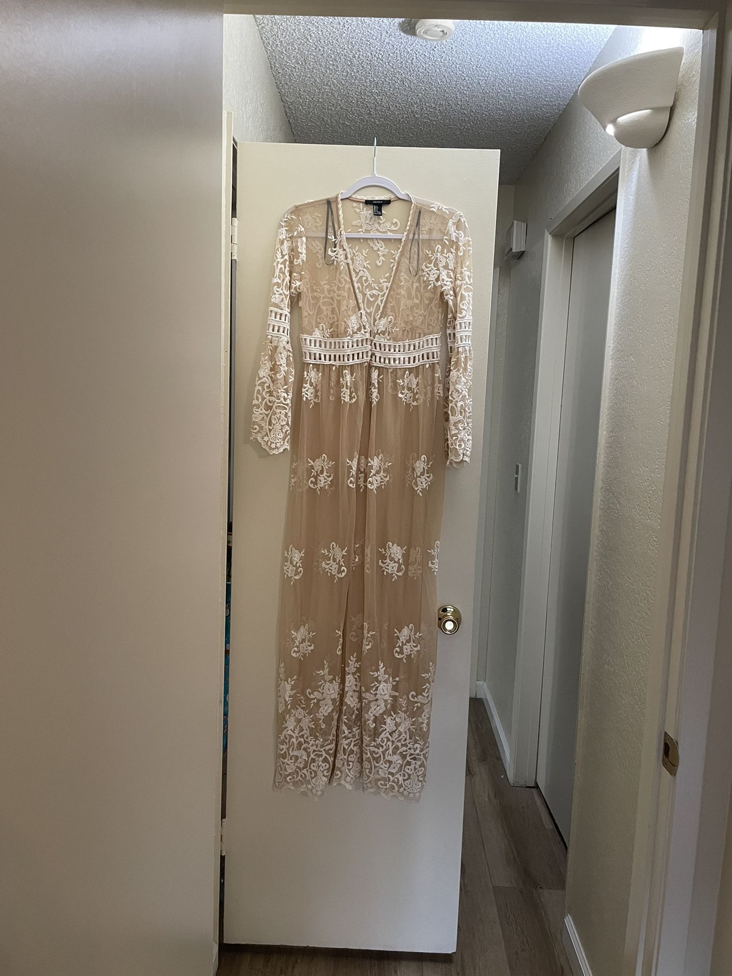chinese dress ladies Show Me Your Mumu Monique Tie Maxi Dress, White/Ivory, M - Women's Dresses main image 1