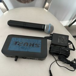 SHURE BLX24 BETA 58a WIRELESS MICROPHONE 🎤 LIKE NEW 
