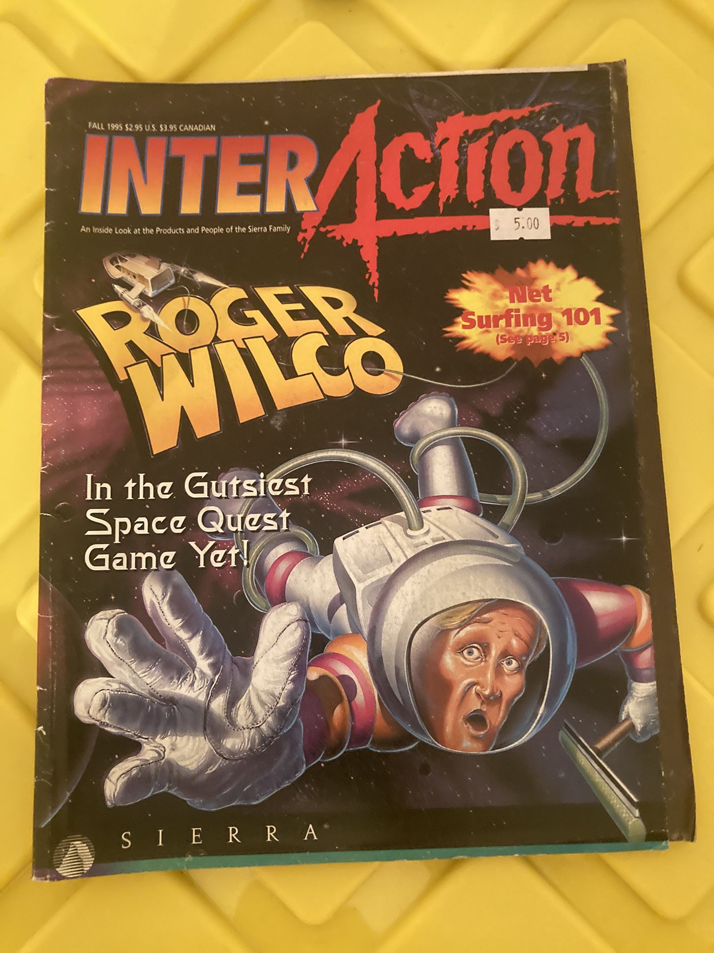 Fall 1995 Vintage Sierra Online InterAction Magazine Gaming Guide