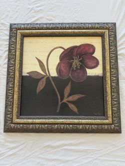 Decorative art print wall framed