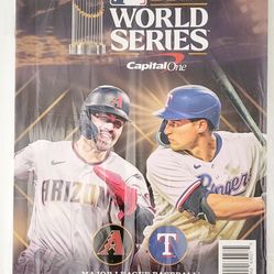 2023 World Series Program TEXAS RANGERS vs ARIZONA DIAMONDBACKS - NEW in PACKAGE