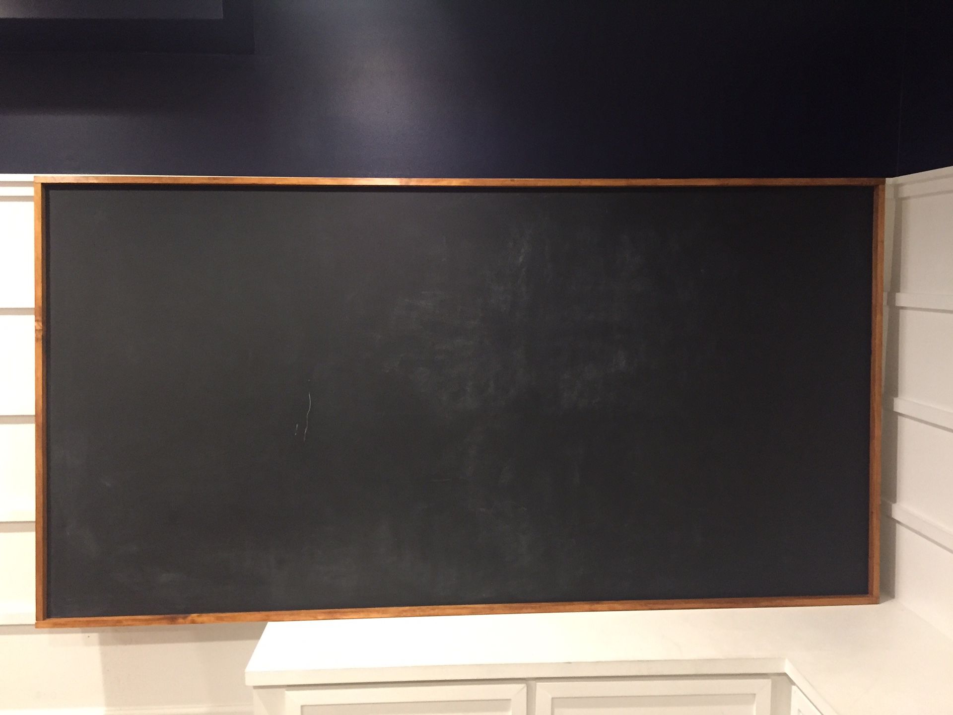 Custom framed magnetic chalkboard