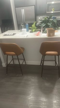 Faux Leather Barstools!