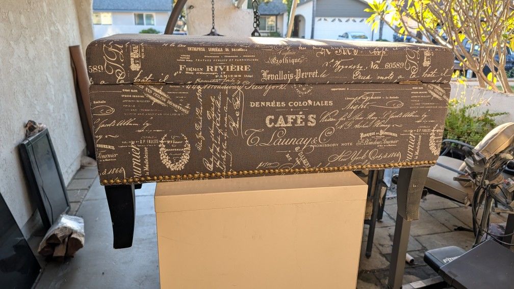 Stool Bench With Storage 32x16 X18 Inches Tall