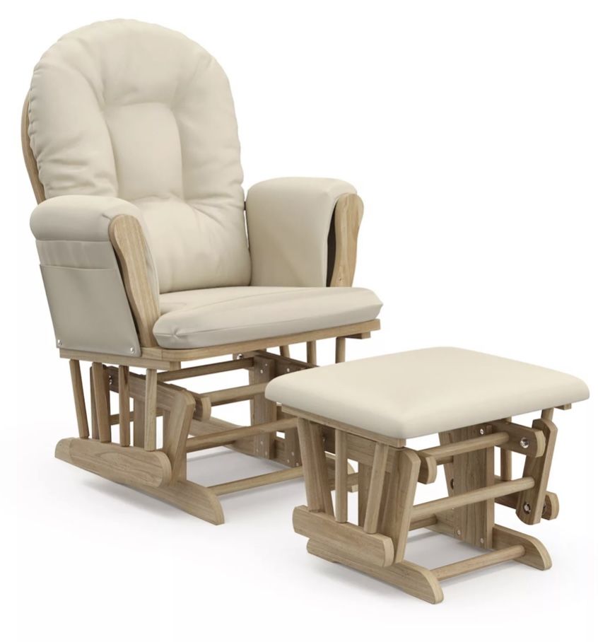 New Other - Storkcraft Premium Hoop Nursery Glider & Ottoman Natural/Beige