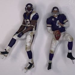 Brett Favre and Percy Harvin Minnesota Vikings McFarlane Figures Lot of 2 