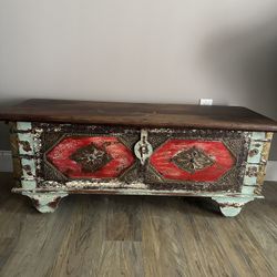Antique Storage Bench 