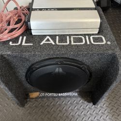 10” JL Audio Subwoofer And JL Amp