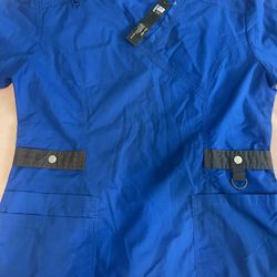 New Blue Medium Scrub Top