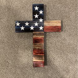 American Flag cross