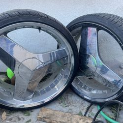 22’ Chrome Blade Rims all 4
