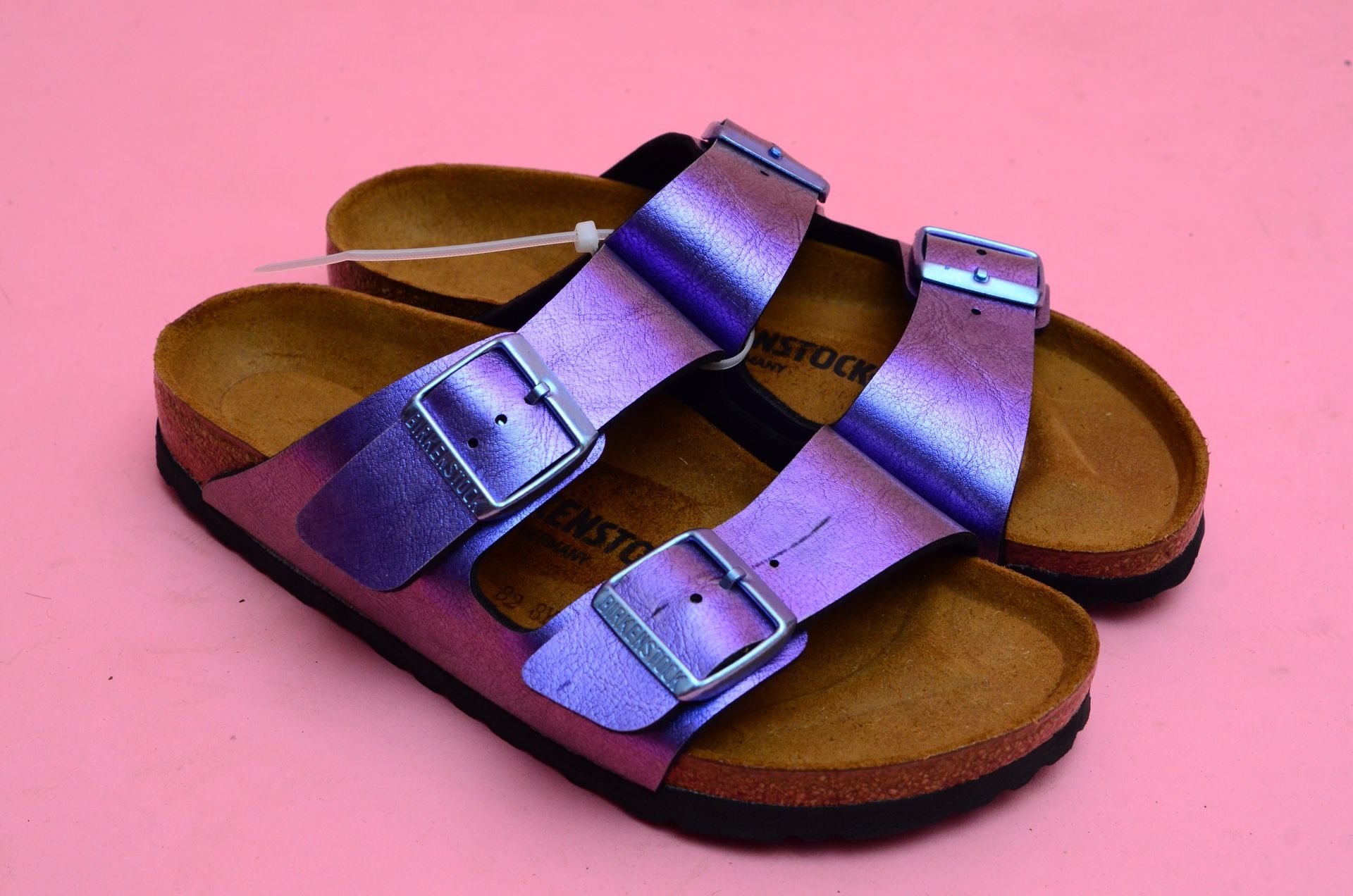 Women s 37 Birkenstock Arizona Metallic Purple NEW for Sale in Phoenix AZ OfferUp