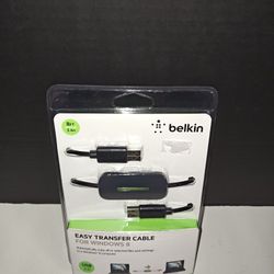 Belkin Easy Transfer Cable For Windows 8 Sealed New 8 ft 2.4 m USB 2.0