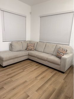 beige 2-Piece Sectional