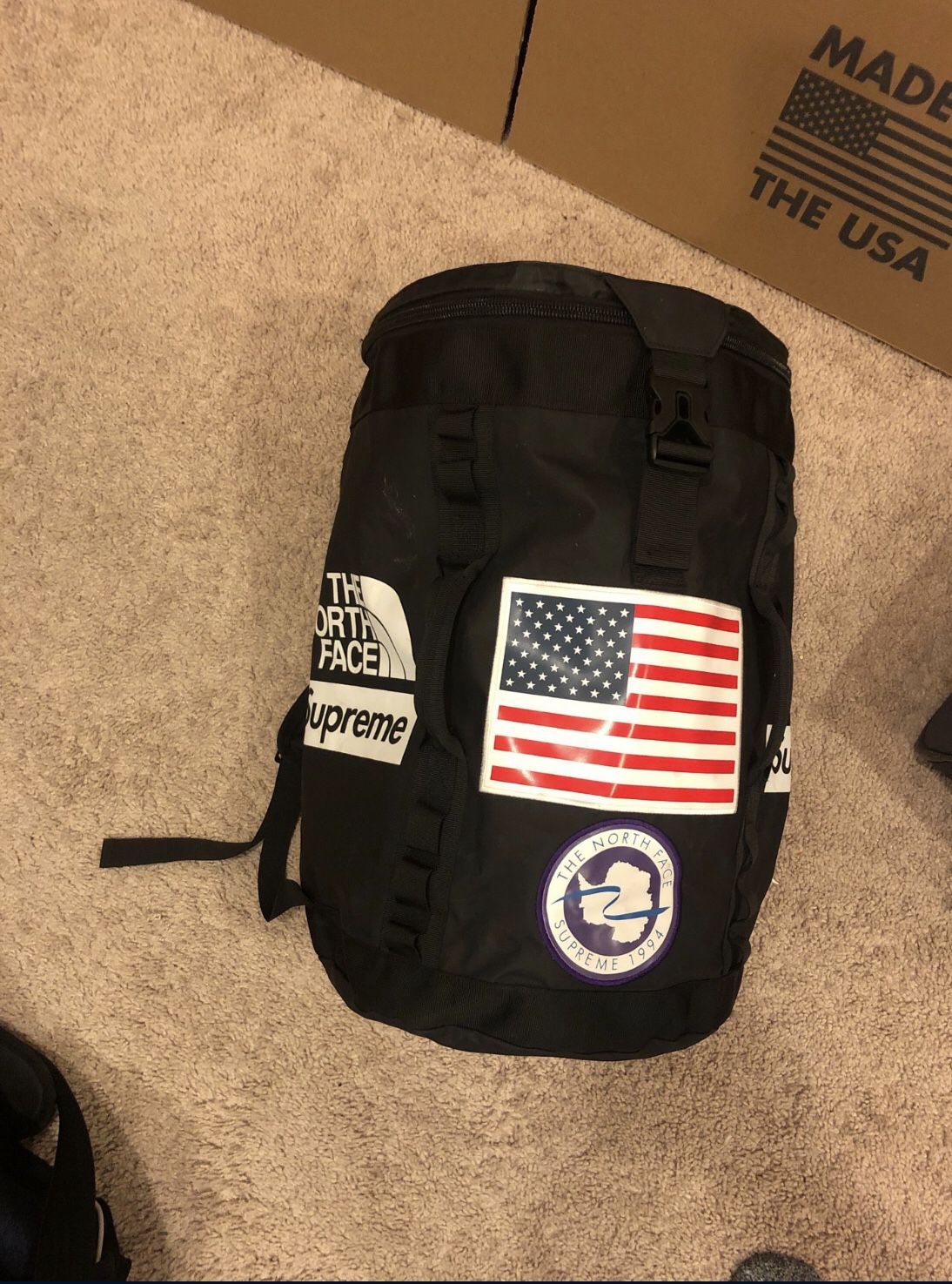 North face supreme backpack duffel bag travel