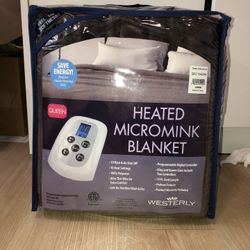 Heated Micromink Blanket Queen Size
