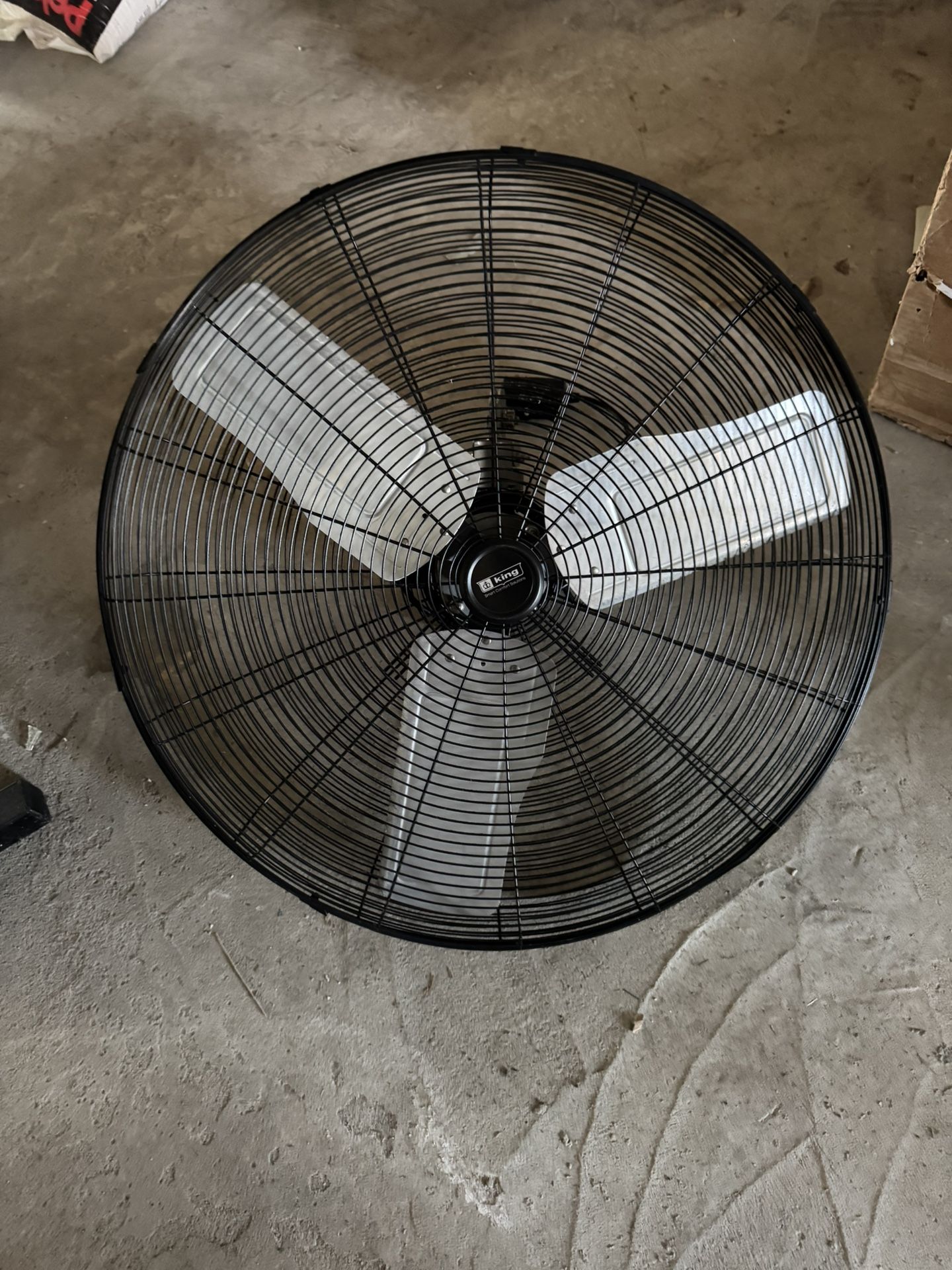 2X- King Electric 30-in Commercial Wall Mounted Fan, 8200 CFM, 120V