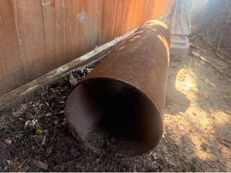 12 Diameter 6ft 1/4 Carbon steel pipe