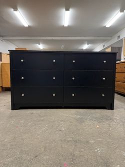 Black 6 Drawer Dresser