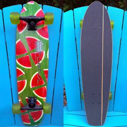 Ehlers Skateboards Watermelon Mini Cruiser 8.0” x 31.75” Gullwing Mission Trucks