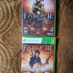Xbox 360 Fable 2 & Fable 3 Games