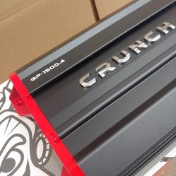 CRUNCH 1500 WATTS 4 CHANNEL BUILT IN CROSSOVER CAR AMPLIFIER ( BRAND NEW PRICE IS LOWEST INSTALL NOT AVAILABLE )