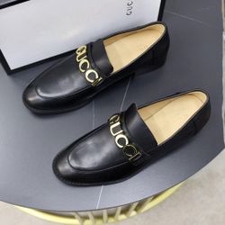 Gucci GG Men’s Leather Shoes With Box New 