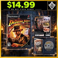Indiana Jones and the Staff of Kings PlayStation 2 PS2 w/ Case & Disc 2009