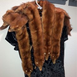 Real Vintage Mink Shawl