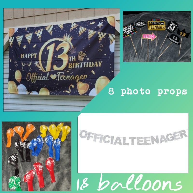 13th Birthday Party Supplies