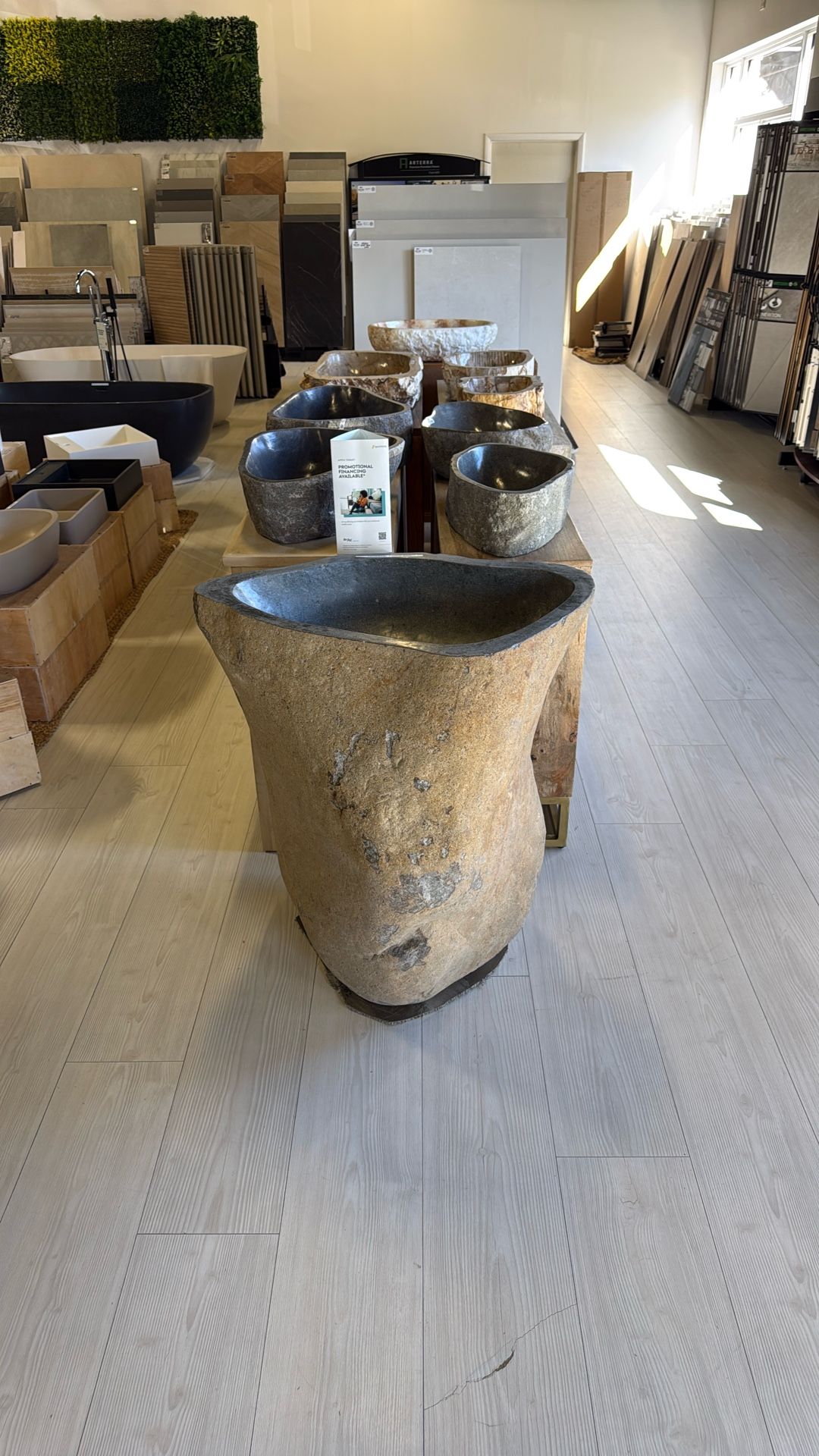 Natural Stone And Petrified Wood Sinks