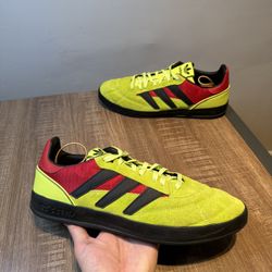 Adidas Sobakov P94 EE5640 Men's size 13 Neon Green Suede Black Red Low