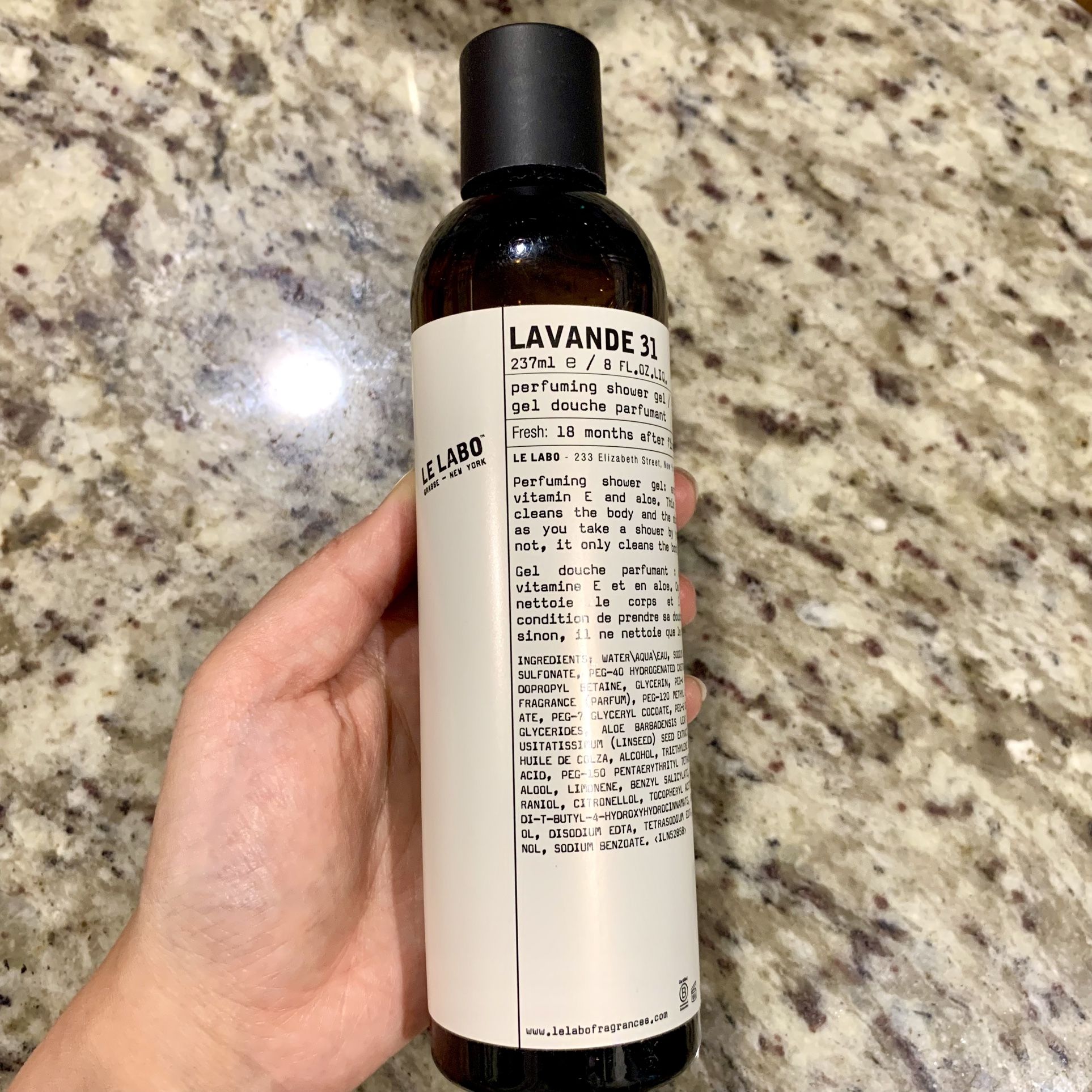 Le Labo Lavande 31 PERFUMING SHOWER GEL 237 ml 8 fl oz.