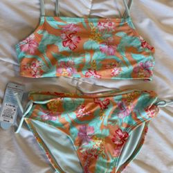 NWT Girls Floral Print Bikini Sets Size 10 & 10/12 $12 each or both $20