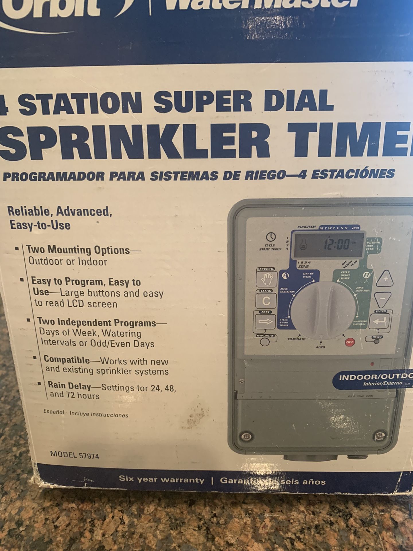 Orbit Watermaster 4-Station Dual-Program Sprinkler Timer