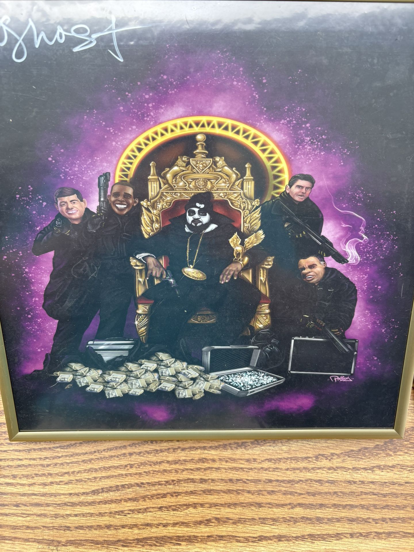 Signed Ghost Face Print