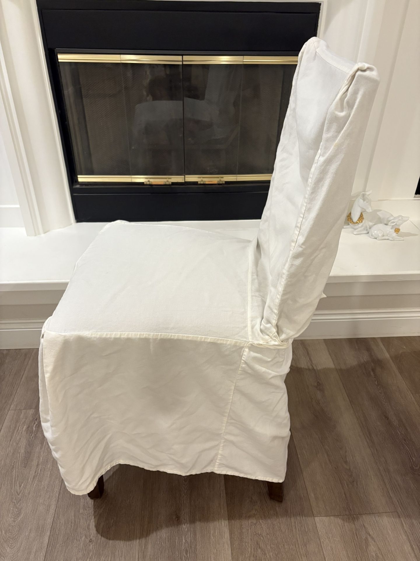 6 cloth country farmhouse chair covers - Simi Valley 