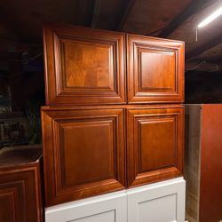 Cherry Wood Kitchen Wall Cabinets