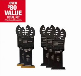Lot of 10 Milwaukee 1-3/8 in. Multi-Tool Oscillating Blade Set (5-Piece)