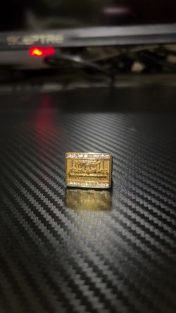 gold plated last supper ring