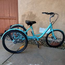 3 Wheel Beach Cruiser With Basket