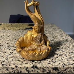 Golden Buddha Incense Holder 