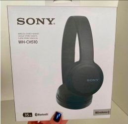 Sony WH-CH510 Black Wireless Stereo Headphones