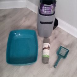 So fresh Litter Box, & Mat, Scooper & Litter Genie 