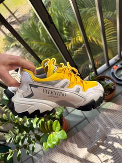 VALENTINO Garavani Chunky Sneakers Yellow White EU 40.5 / US 10