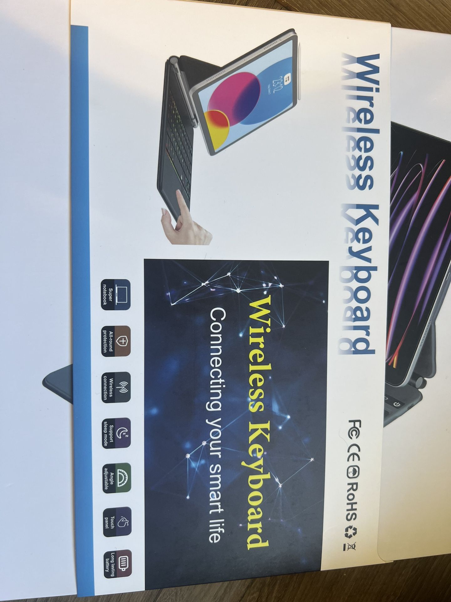 Ipad Case With Wireless RBG Keyboard And Touch Pad