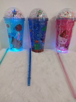 Light up character cups