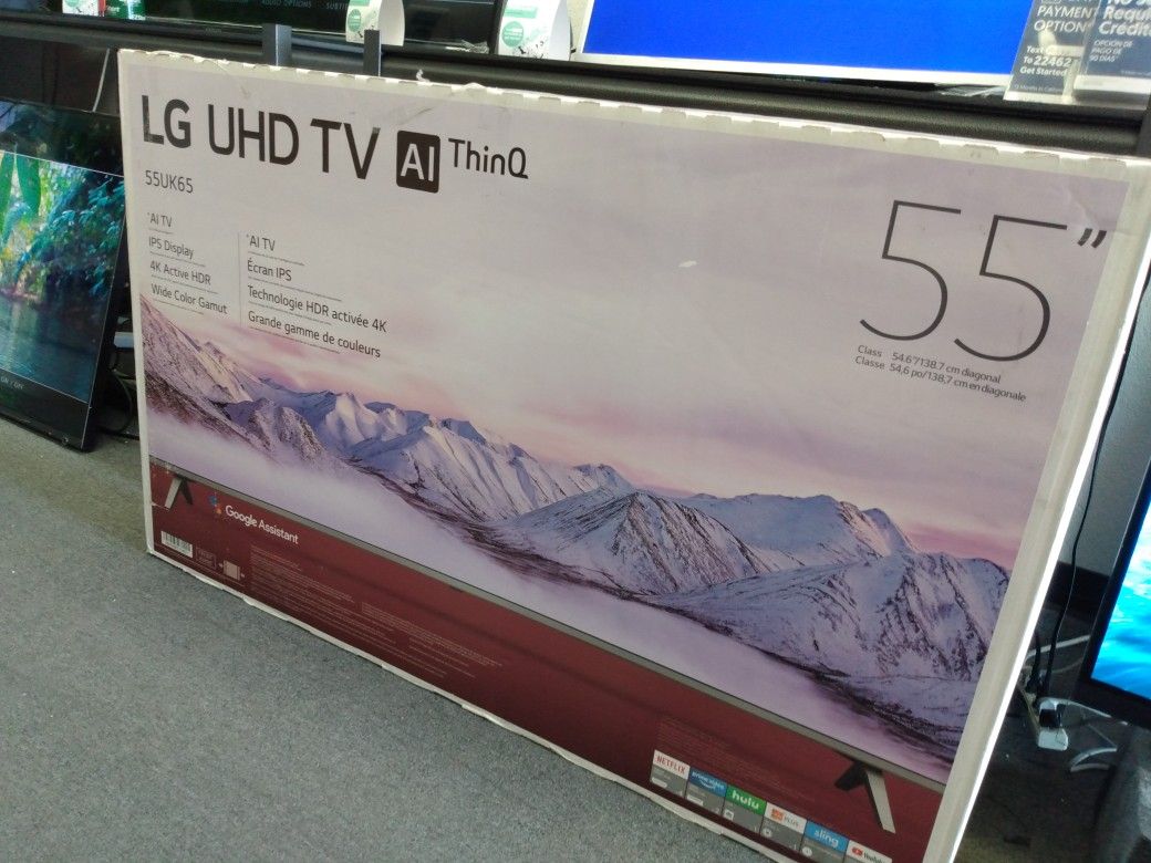 55" LG 4k UHD Smart HDR LED TV