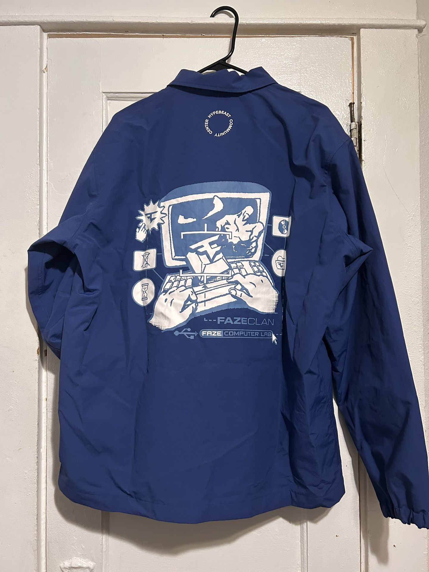  Blue Faze clan raincoat Large